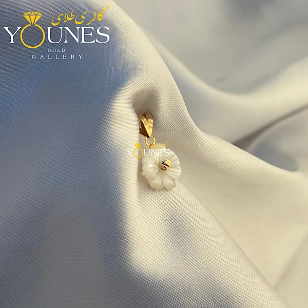 آویز سواروسکی گل شکوفه طلا